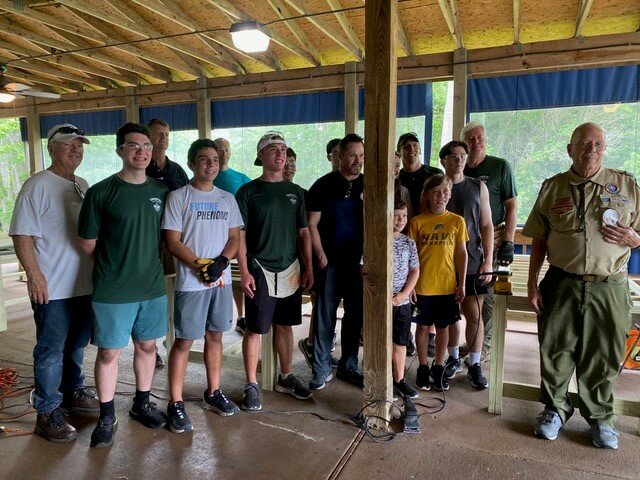The Boy Scout team from Troop 277 that assisted with this project.